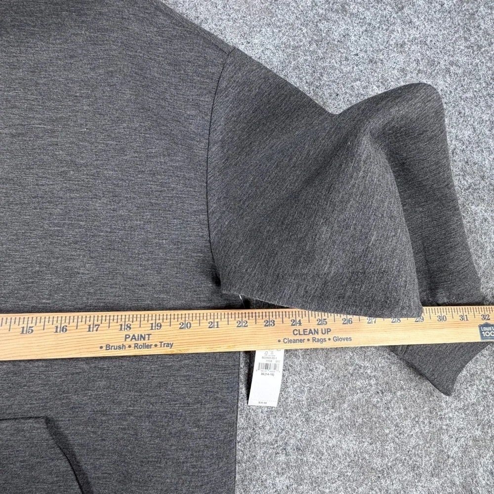 Old Navy Active Bounce Hoodie Boys XL 14-16 Gray Fleece Oversized Pullover